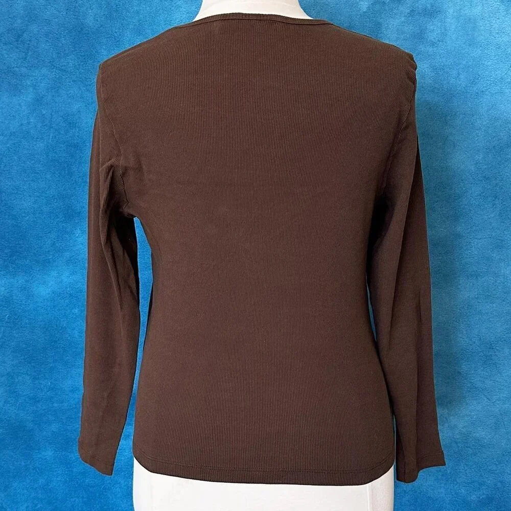Newport News Brown Egyptian Cotton Sweater